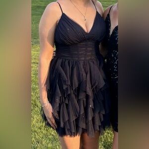 Windsor Navy Blue Glitter Dress Size 5/6